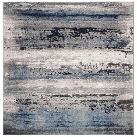 Safavieh 5 ft. 3 in. x 5 ft. 3 in. Galaxy Square Power-Loomed Rug Gray & Ivory GAL119F-5SQ